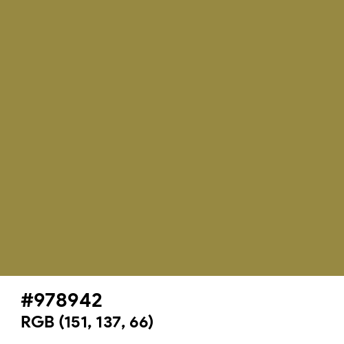 Camouflage Yellow (Hex code: 978942) Thumbnail