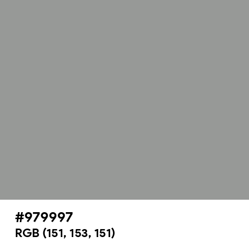 Spanish Gray (Hex code: 979997) Thumbnail