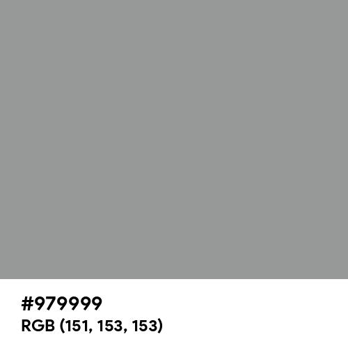 Spanish Gray (Hex code: 979999) Thumbnail
