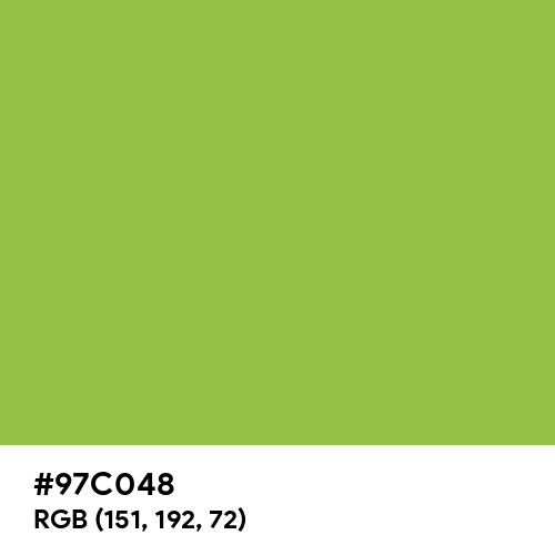 Android Green (Hex code: 97C048) Thumbnail
