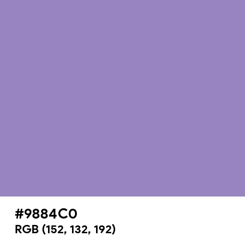 Lavender Purple (Hex code: 9884C0) Thumbnail