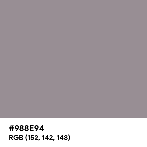Heather Red Grey (Hex code: 988E94) Thumbnail