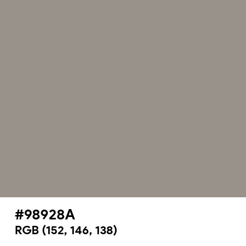 Philippine Gray (Hex code: 98928A) Thumbnail