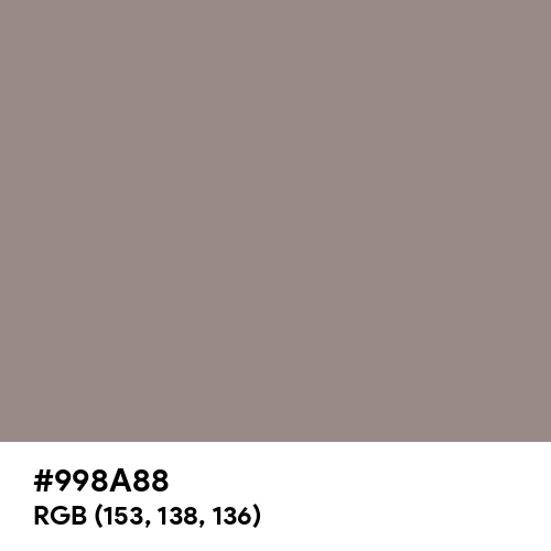 Philippine Gray (Hex code: 998A88) Thumbnail