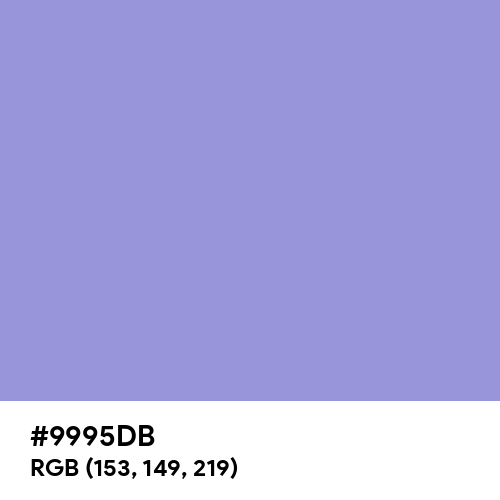Blue Lavender (Hex code: 9995DB) Thumbnail