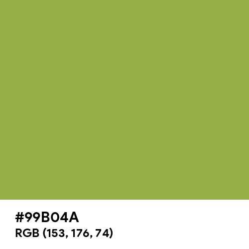 Android Green (Hex code: 99B04A) Thumbnail