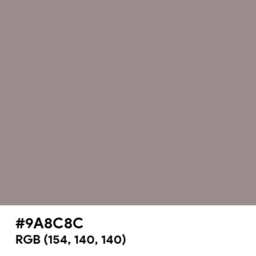 Philippine Gray (Hex code: 9A8C8C) Thumbnail