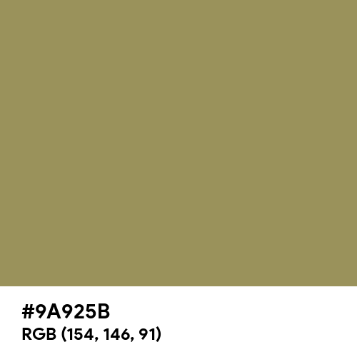 Rustic Brass (Hex code: 9A925B) Thumbnail