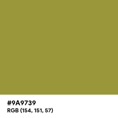 Golden Lime (Hex code: 9A9739) Thumbnail