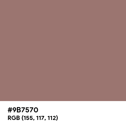 Burnished Brown (Hex code: 9B7570) Thumbnail