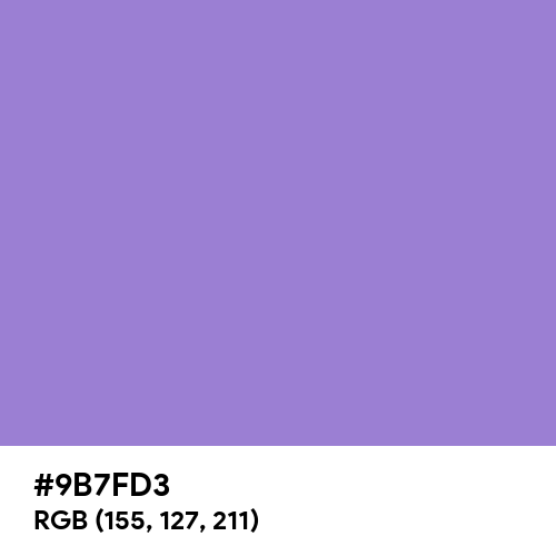 Dark Pastel Purple (Hex code: 9B7FD3) Thumbnail