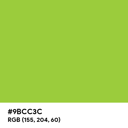 Yellow-Green (Hex code: 9BCC3C) Thumbnail