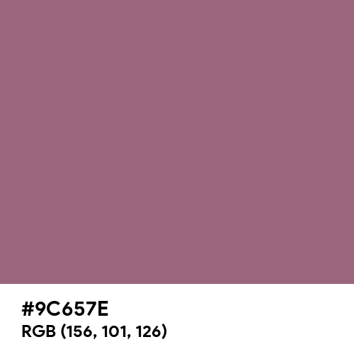 Batik Pink (Hex code: 9C657E) Thumbnail