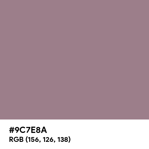 Mountbatten Pink (Hex code: 9C7E8A) Thumbnail