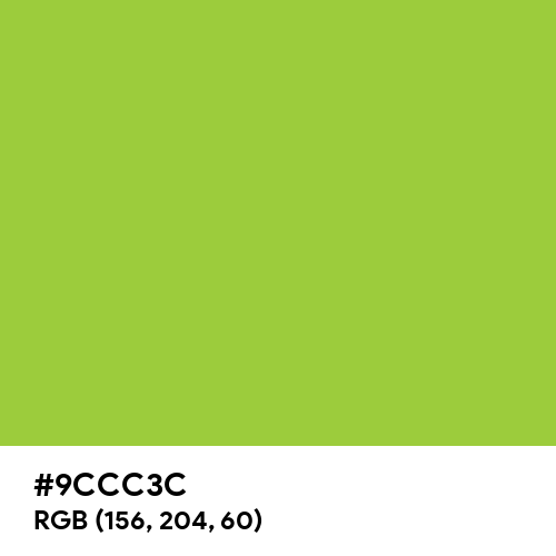 Yellow-Green (Hex code: 9CCC3C) Thumbnail