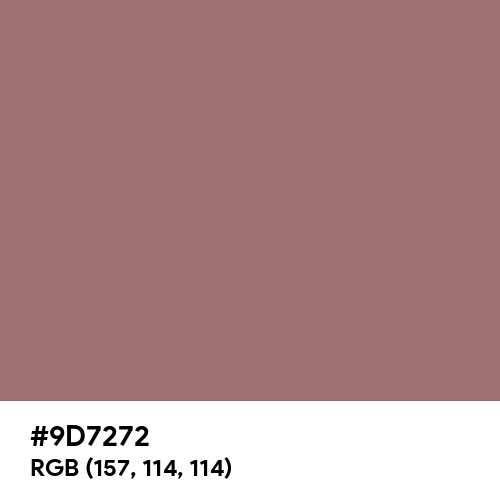Burnished Brown (Hex code: 9D7272) Thumbnail