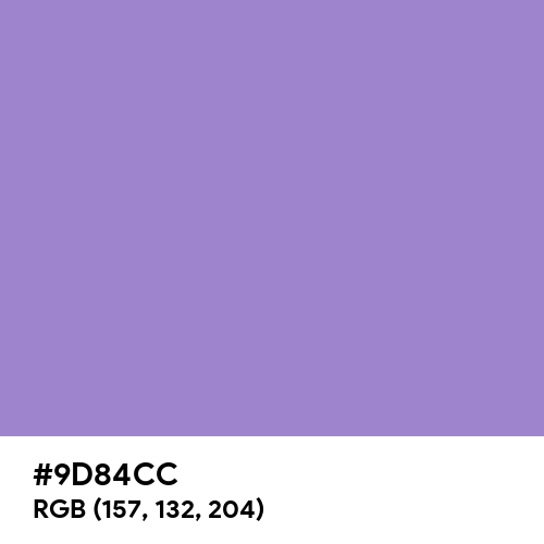 Dark Pastel Purple (Hex code: 9D84CC) Thumbnail