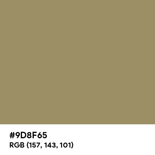 Olive Yellow (RAL) (Hex code: 9D8F65) Thumbnail