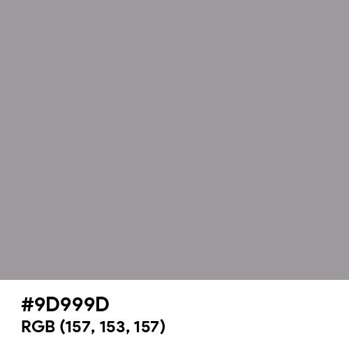 Spanish Gray (Hex code: 9D999D) Thumbnail