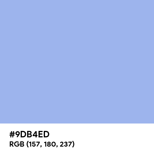Maximum Blue Purple (Hex code: 9DB4ED) Thumbnail