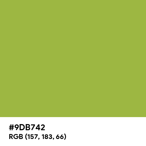 Android Green (Hex code: 9DB742) Thumbnail