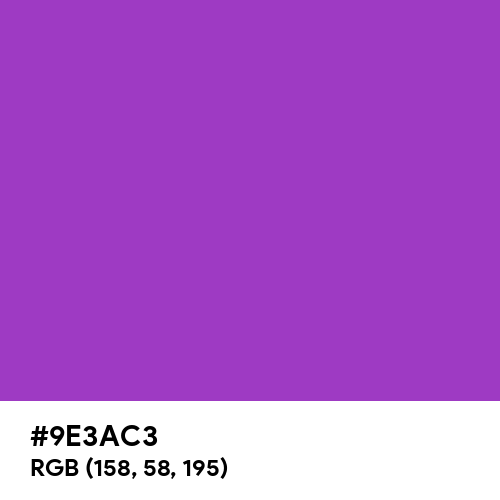 Candy Purple (Hex code: 9E3AC3) Thumbnail