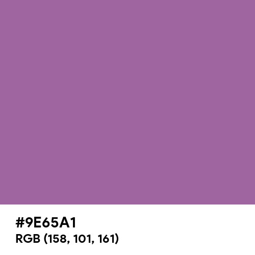 Pearly Purple (Hex code: 9E65A1) Thumbnail