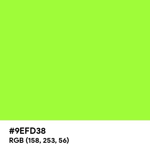 French Lime (Hex code: 9EFD38) Thumbnail
