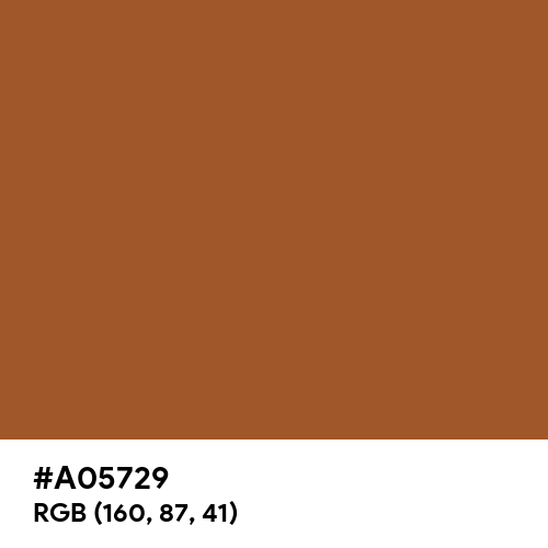 Orange Brown (RAL) (Hex code: A05729) Thumbnail