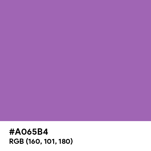 Deep Lilac (Hex code: A065B4) Thumbnail