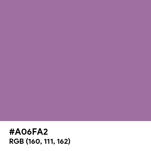 Pearly Purple (Hex code: A06FA2) Thumbnail