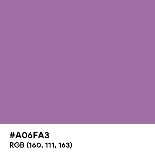 Purple Mountain Majesty (Hex code: A06FA3) Thumbnail