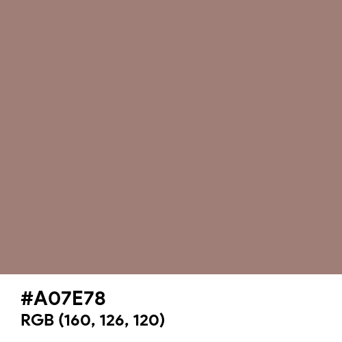 Burnished Brown (Hex code: A07E78) Thumbnail