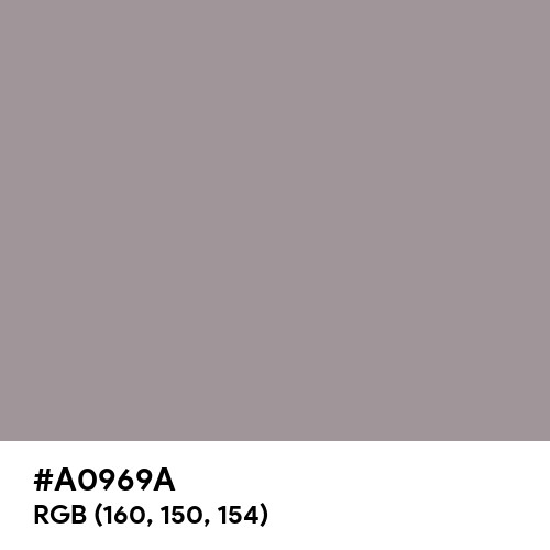 Spanish Gray (Hex code: A0969A) Thumbnail