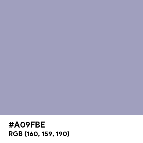 Blue Bell (Hex code: A09FBE) Thumbnail