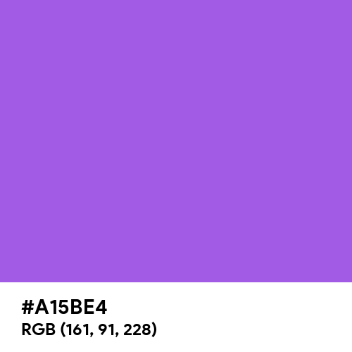 Purple Glow (Hex code: A15BE4) Thumbnail