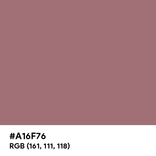 Dusky Rose Gold (Hex code: A16F76) Thumbnail