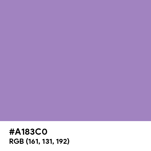 Lilac Purple (Hex code: A183C0) Thumbnail