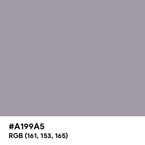 Heliotrope Gray (Hex code: A199A5) Thumbnail