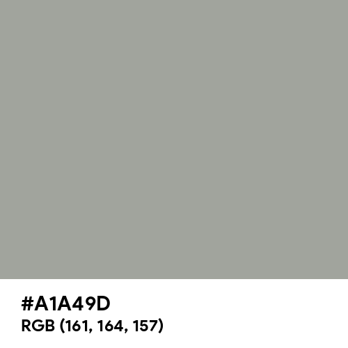 Quick Silver (Hex code: A1A49D) Thumbnail