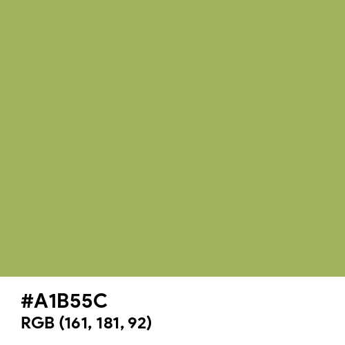 Middle Green Yellow (Hex code: A1B55C) Thumbnail
