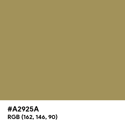 Bronze (Metallic) (Hex code: A2925A) Thumbnail