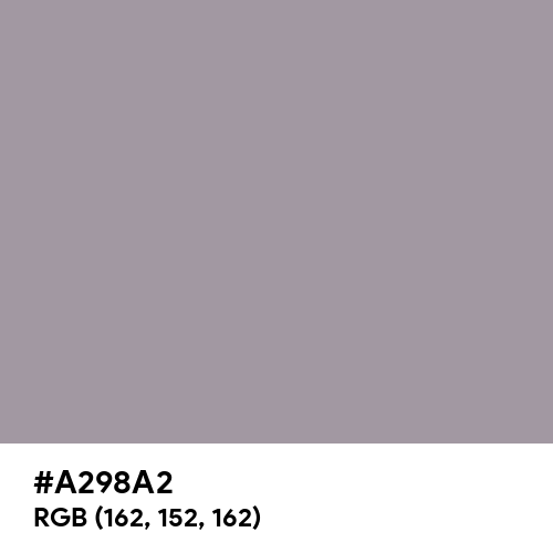 Heliotrope Gray (Hex code: A298A2) Thumbnail