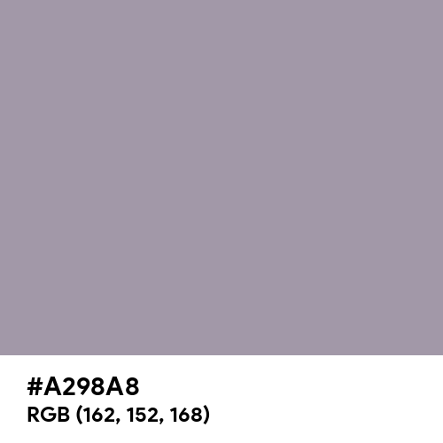 Heliotrope Gray (Hex code: A298A8) Thumbnail