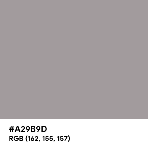 Spanish Gray (Hex code: A29B9D) Thumbnail