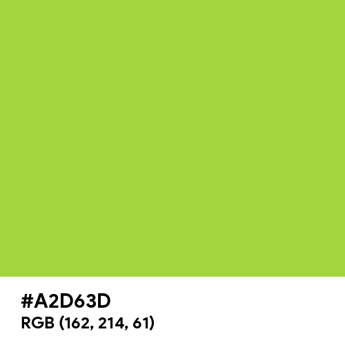 Yellow-Green (Hex code: A2D63D) Thumbnail