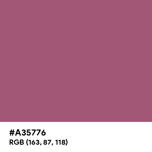 Red Violet (Hex code: A35776) Thumbnail
