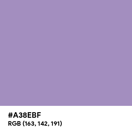 Glossy Grape (Hex code: A38EBF) Thumbnail