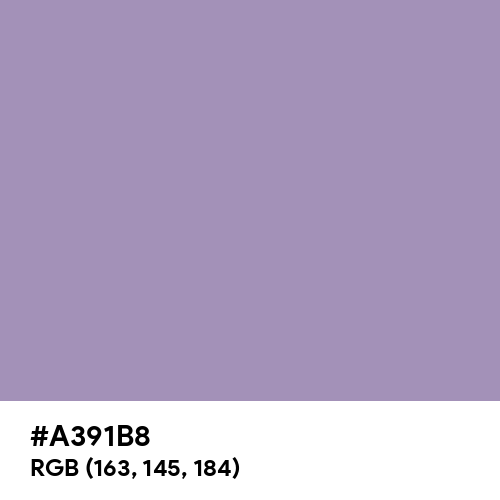Glossy Grape (Hex code: A391B8) Thumbnail