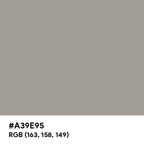 Spanish Gray (Hex code: A39E95) Thumbnail